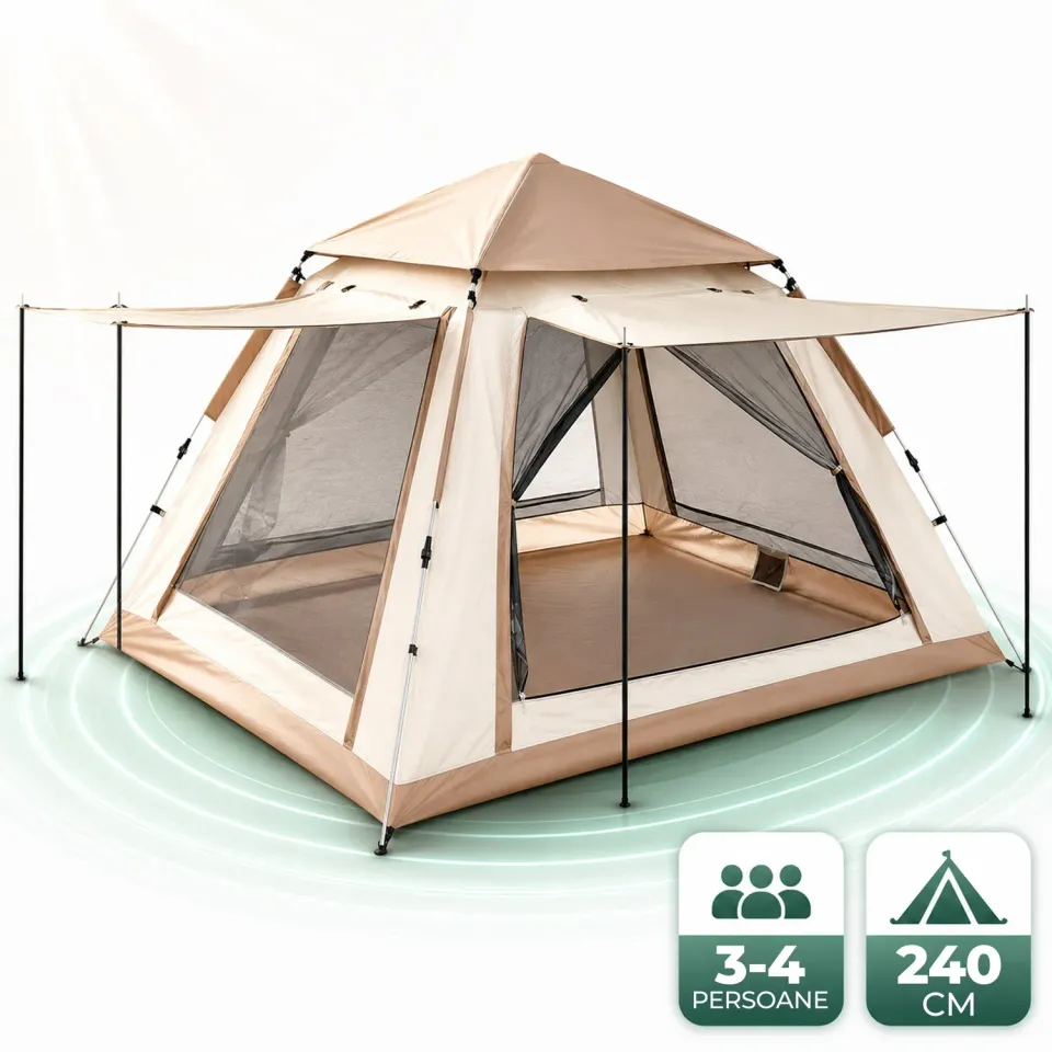 Timebox Pop-Up cort camping 240x240 cm 3-6 persoane