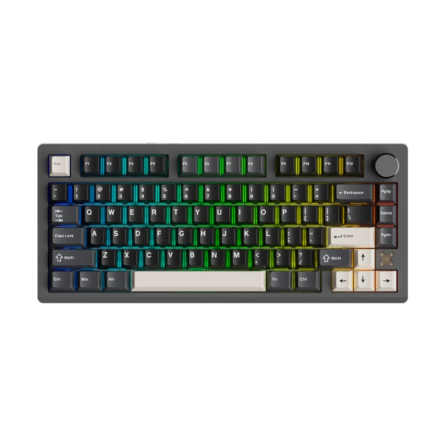 Dareu Flex 75 tastatura negru-gri RGB tri-mode knob