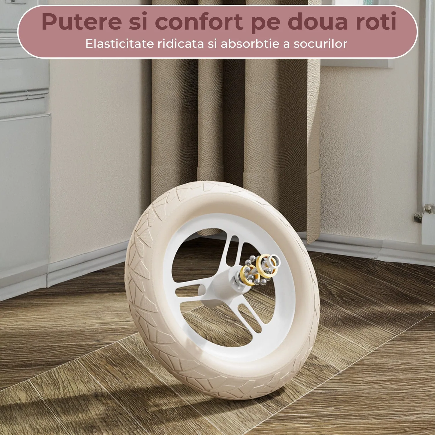 Timebox bicicletă echilibru fără pedale 12/14 inch roz