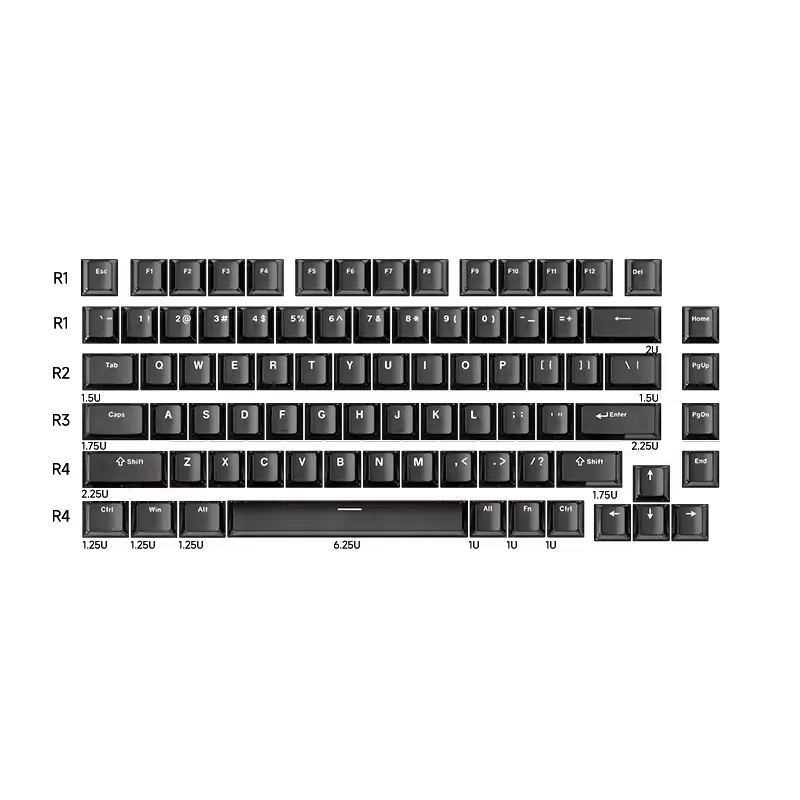 MonsGeek PC Transparent keycaps 82 taste transparent RGB