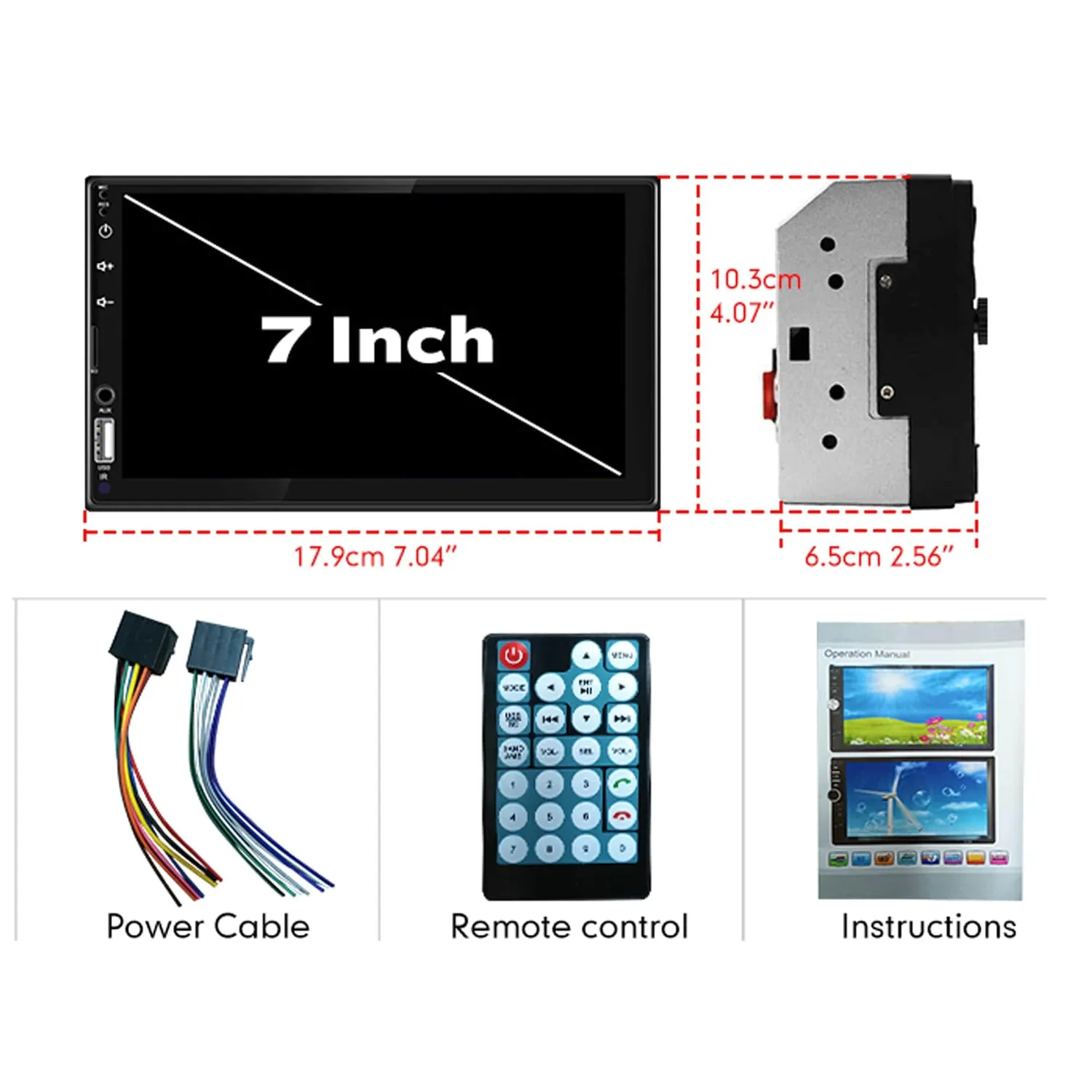 Timebox navigatie auto wireless Ecran Touch 7" MirrorLink GPS