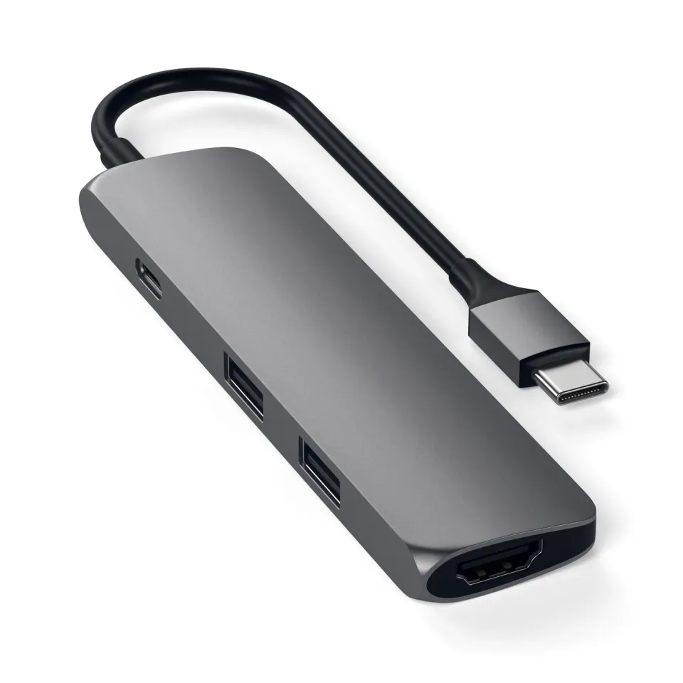 Satechi Type-C Slim Multi-Port Adapter 4K adaptor USB-C auriu HDMI