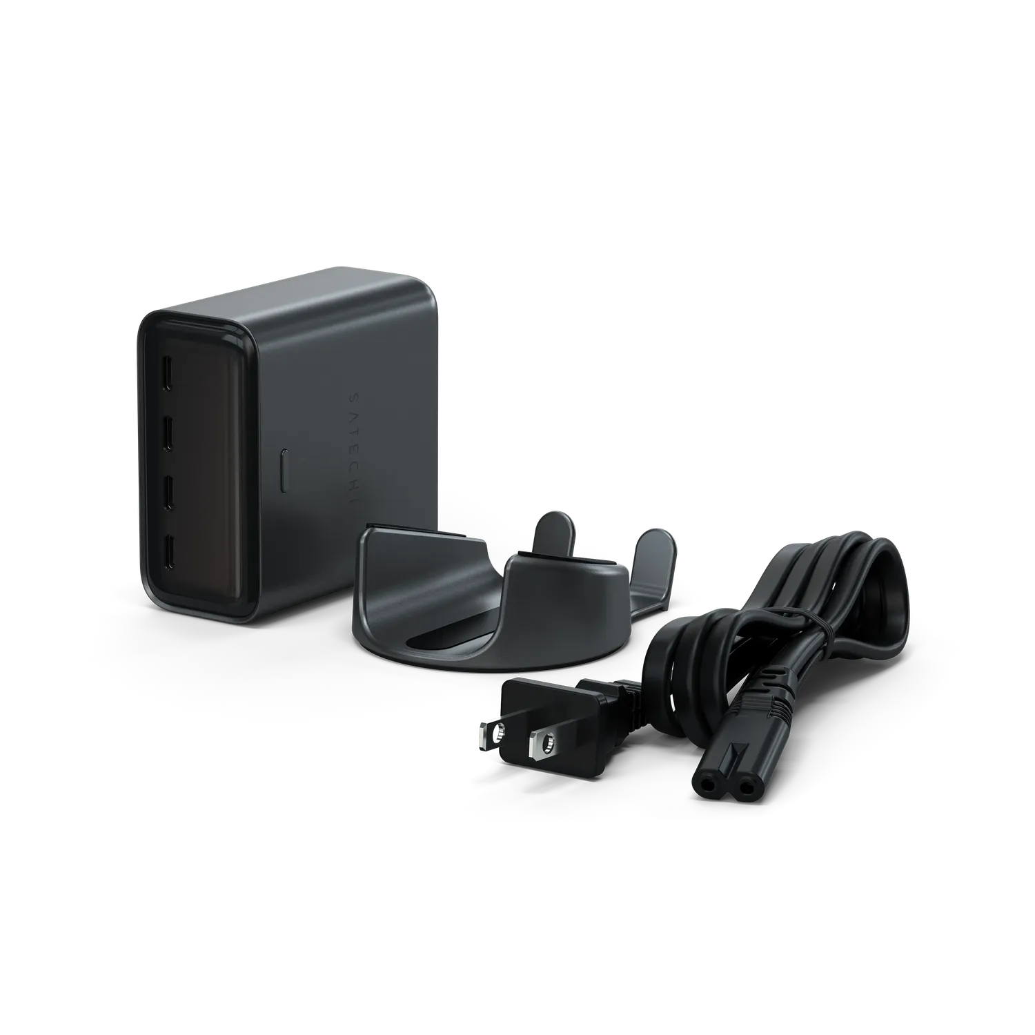 Satechi ChargeView 140W incarcator birou GaN display