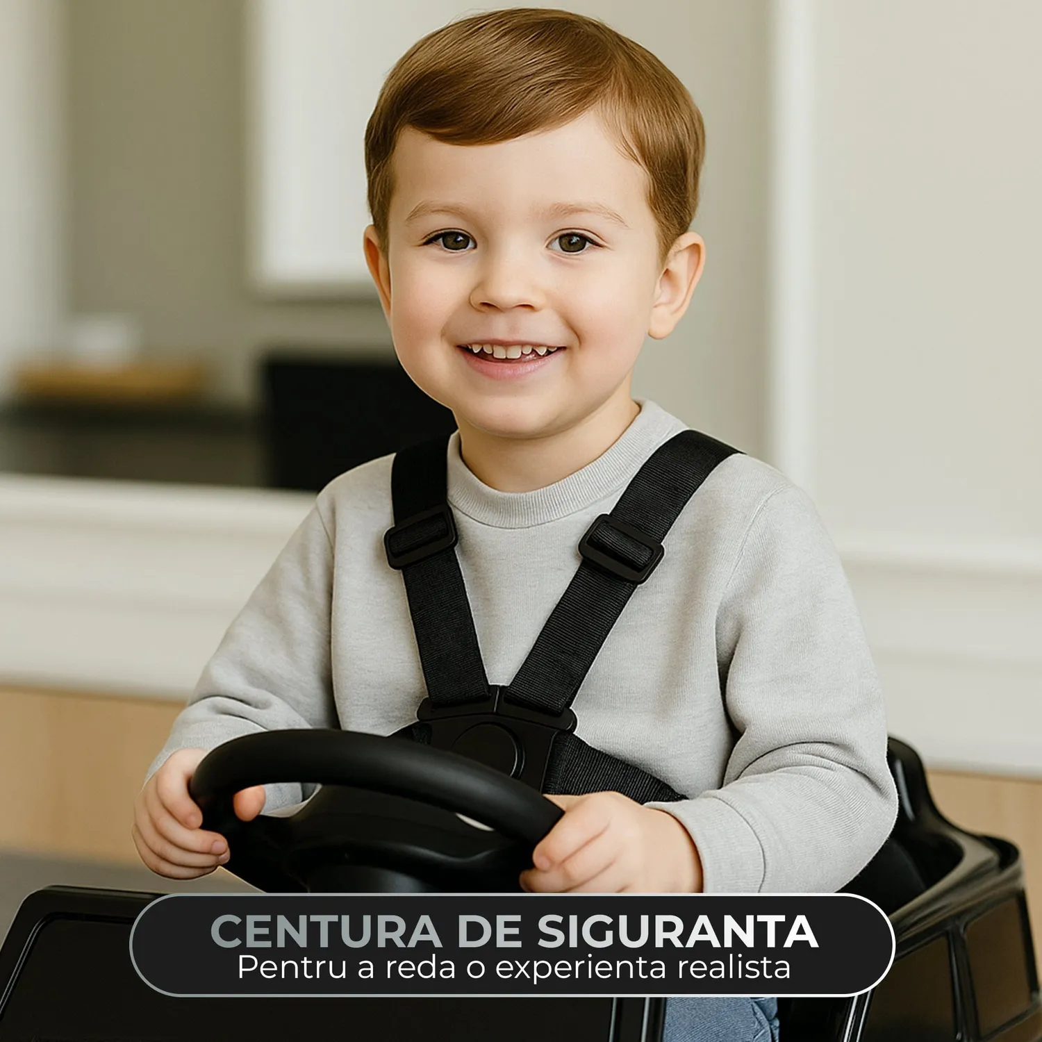 Timebox G-Class scaun frizerie copii negru cu bluetooth