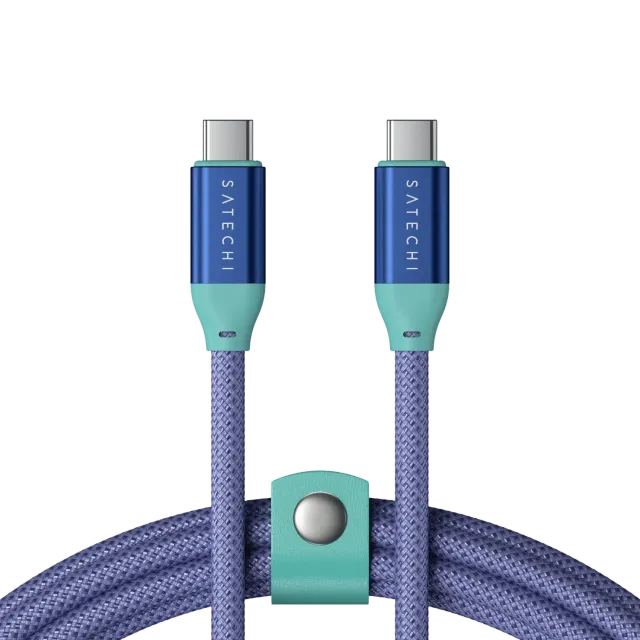 Satechi USB-C to USB-C Data and Charge cablu mov 240W 20Gbps