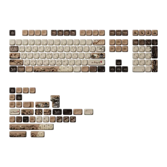 MonsGeek Mountain Seclusion set keycap-uri 140 taste