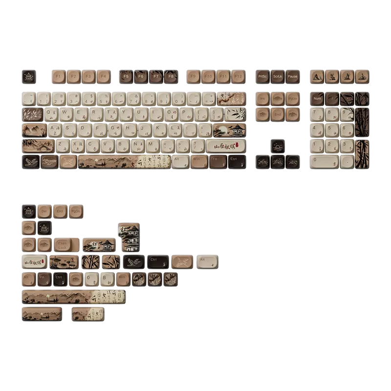 MonsGeek Mountain Seclusion set keycap-uri 140 taste