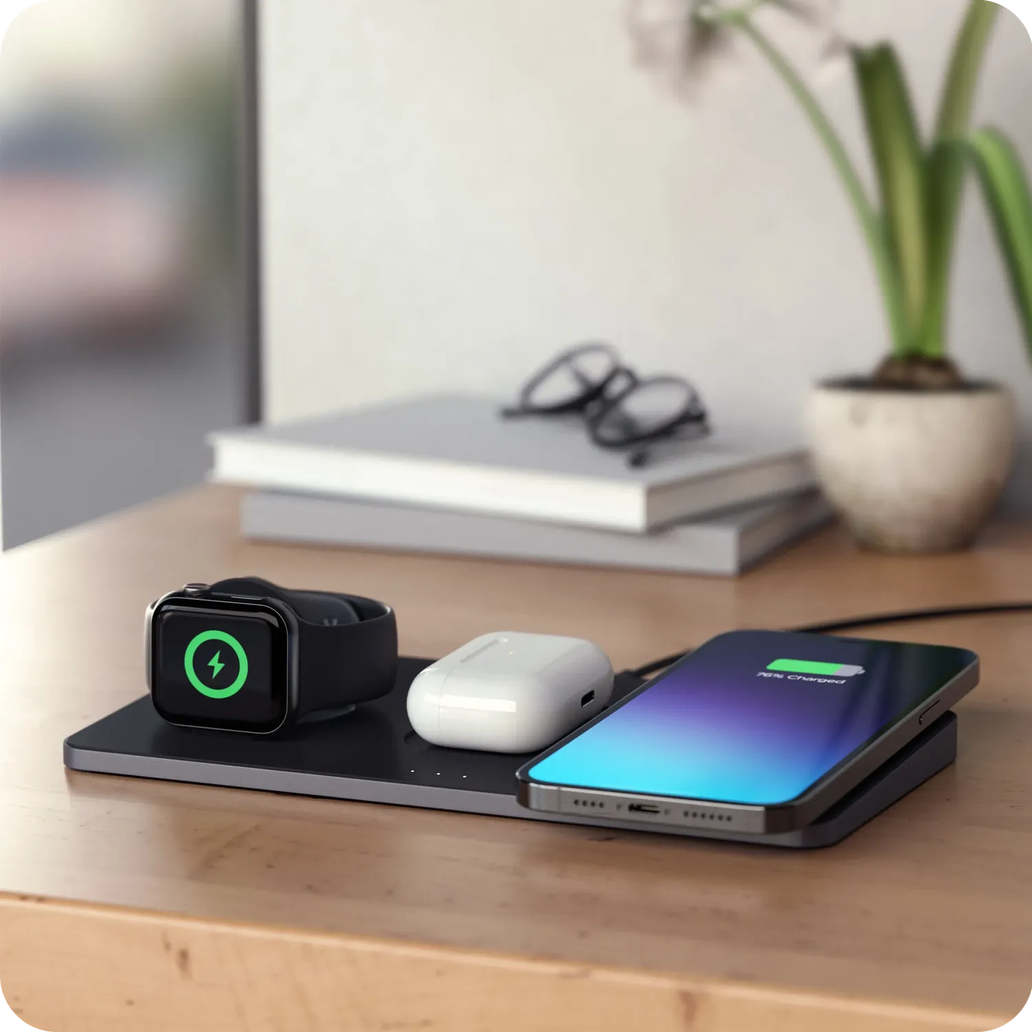 Satechi Trio statie incarcare wireless magnetica 3-in-1