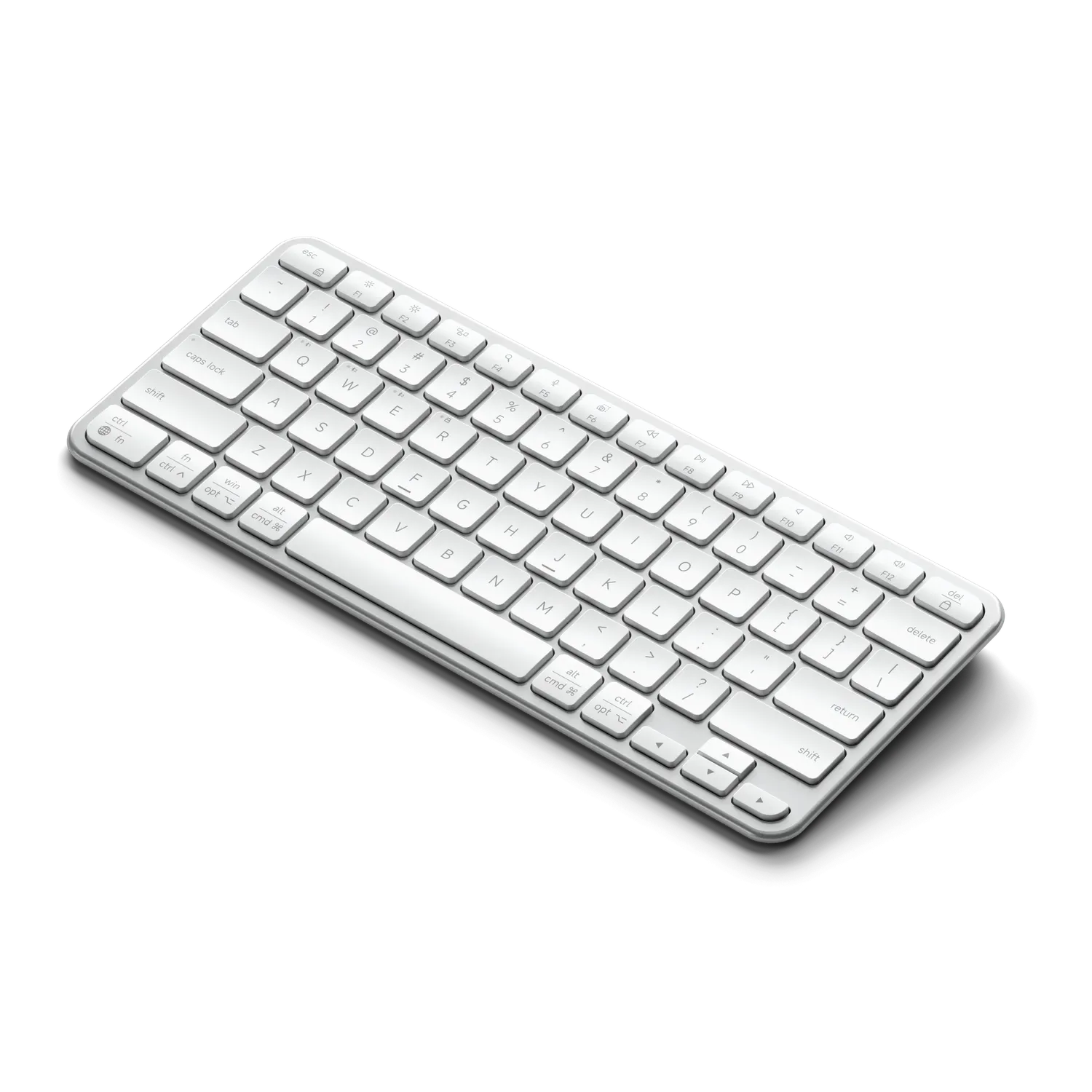 Satechi Slim EX1 tastatura wireless argintie 4-in-1