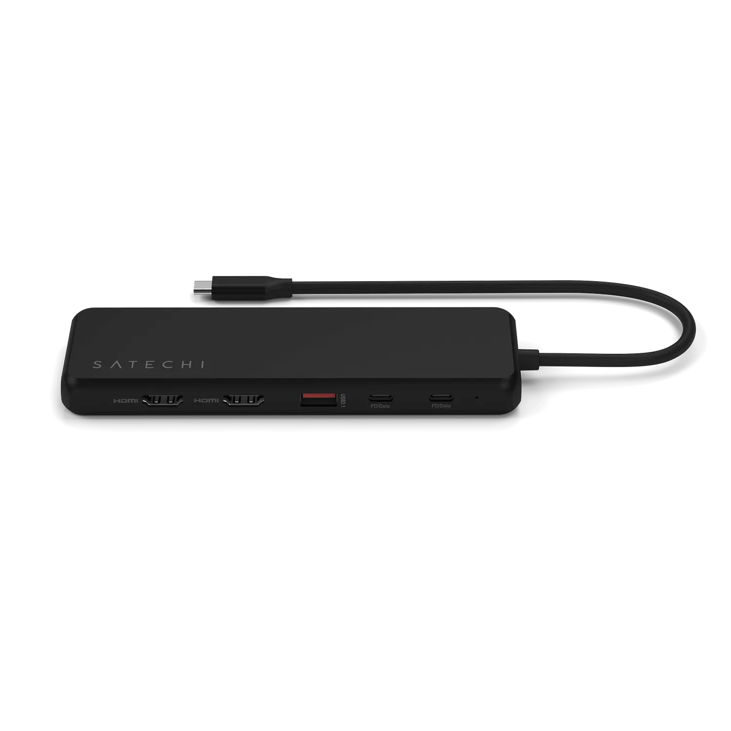 Satechi 13-in-1 USB-C hub triplu display 4K negru 100W