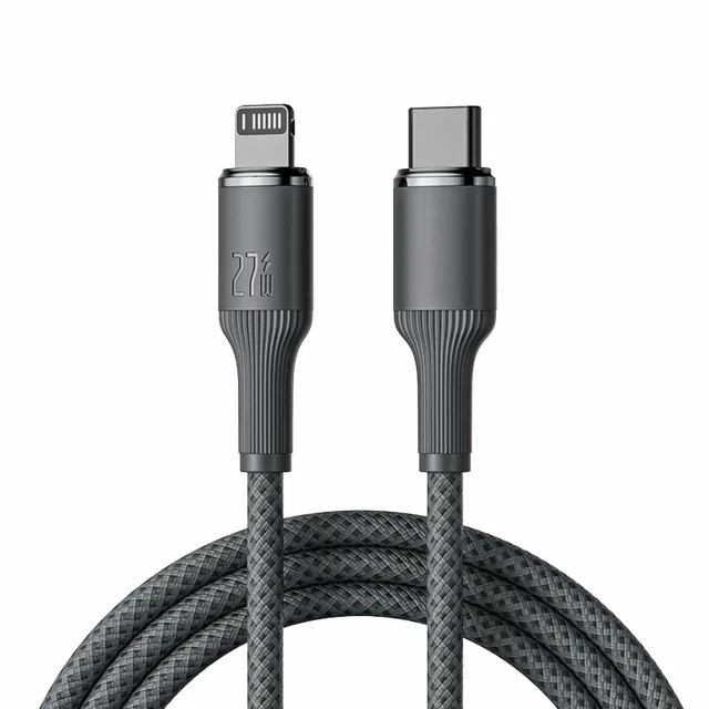 Timebox cablu USB-C Lightning 27W 1,8m negru fast charge