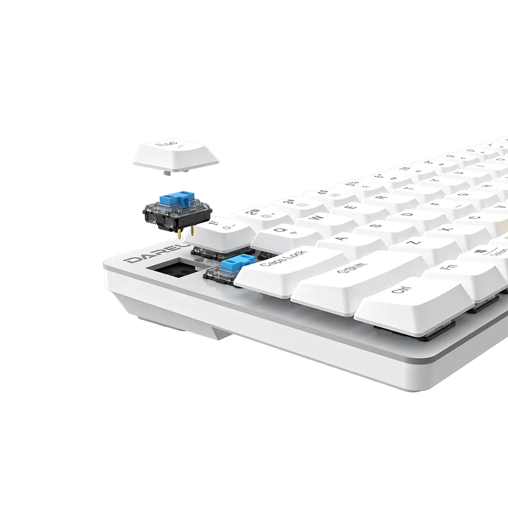 Dareu EK868 tastatura mecanica alba switch rosu