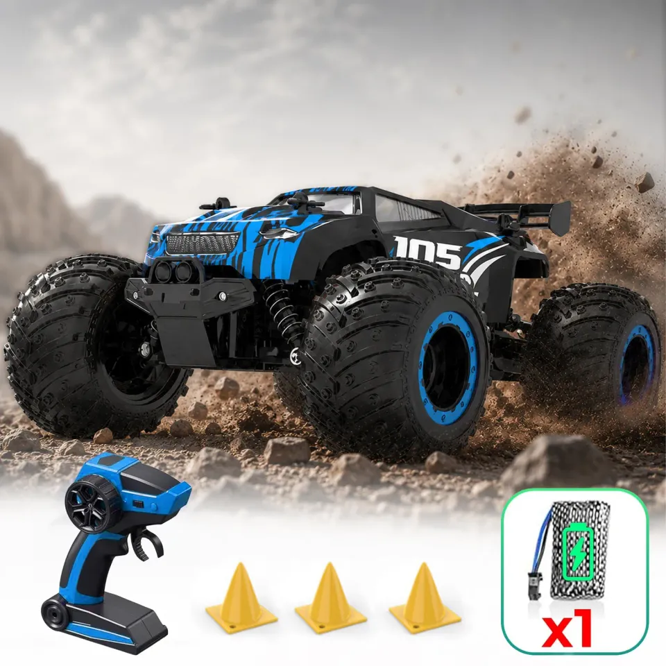 Timebox Monster Truck masinuta RC albastra 20 km/h
