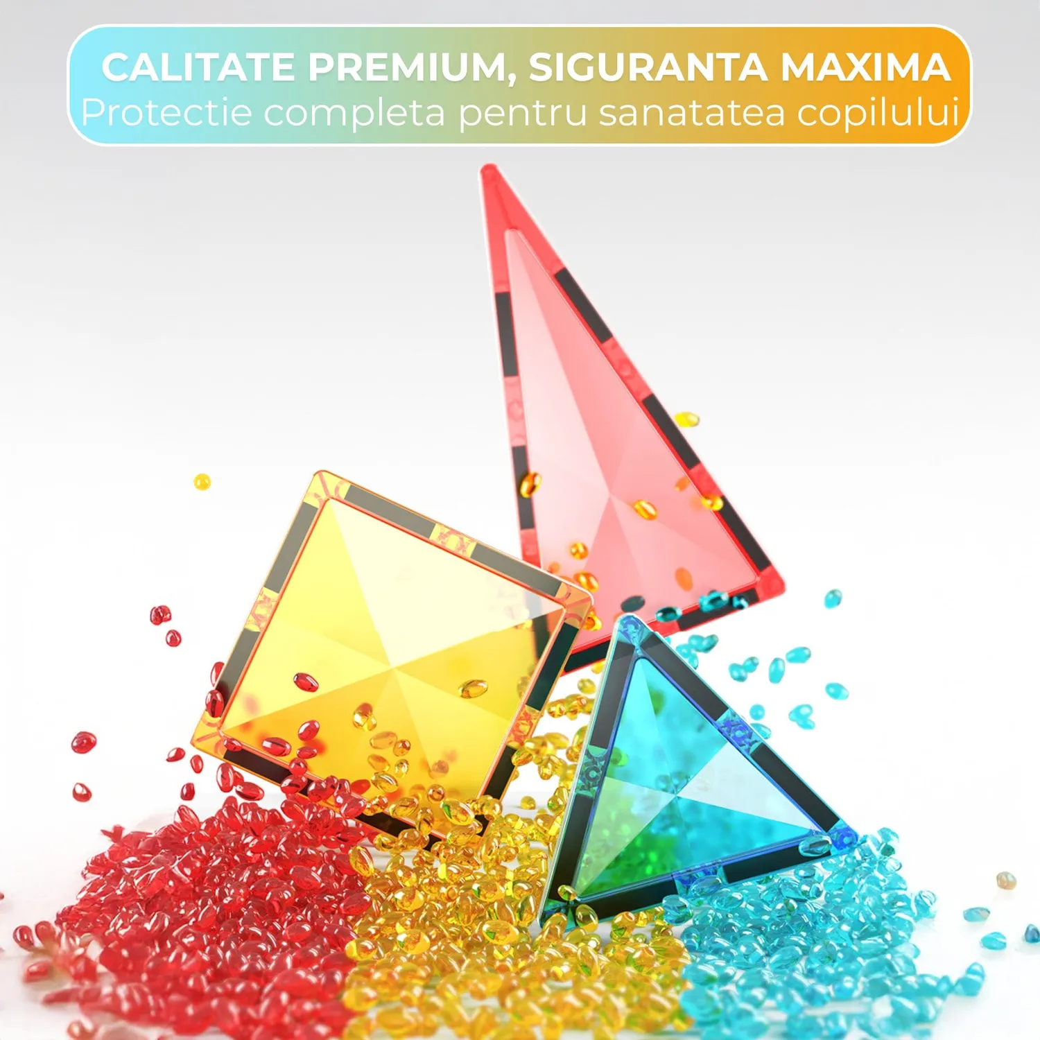 Timebox set constructii magnetice 60 piese 3+