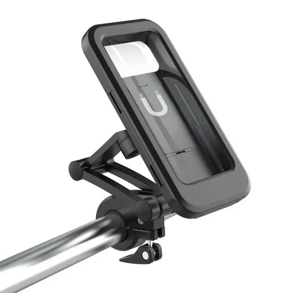 Timebox suport telefon bicicleta 360 grade negru cu touchscreen