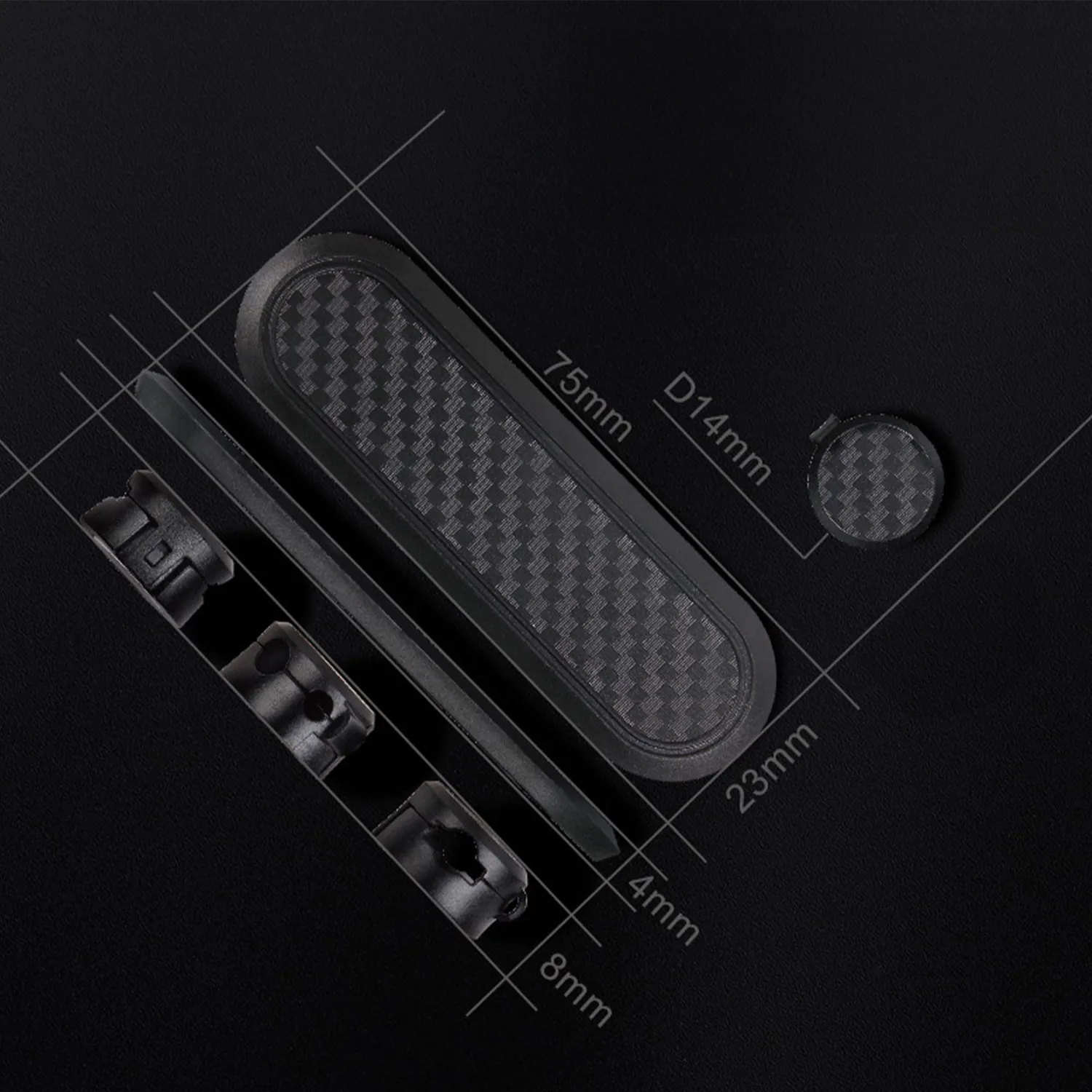 Timebox Organizator Cabluri 4 Locuri Negru