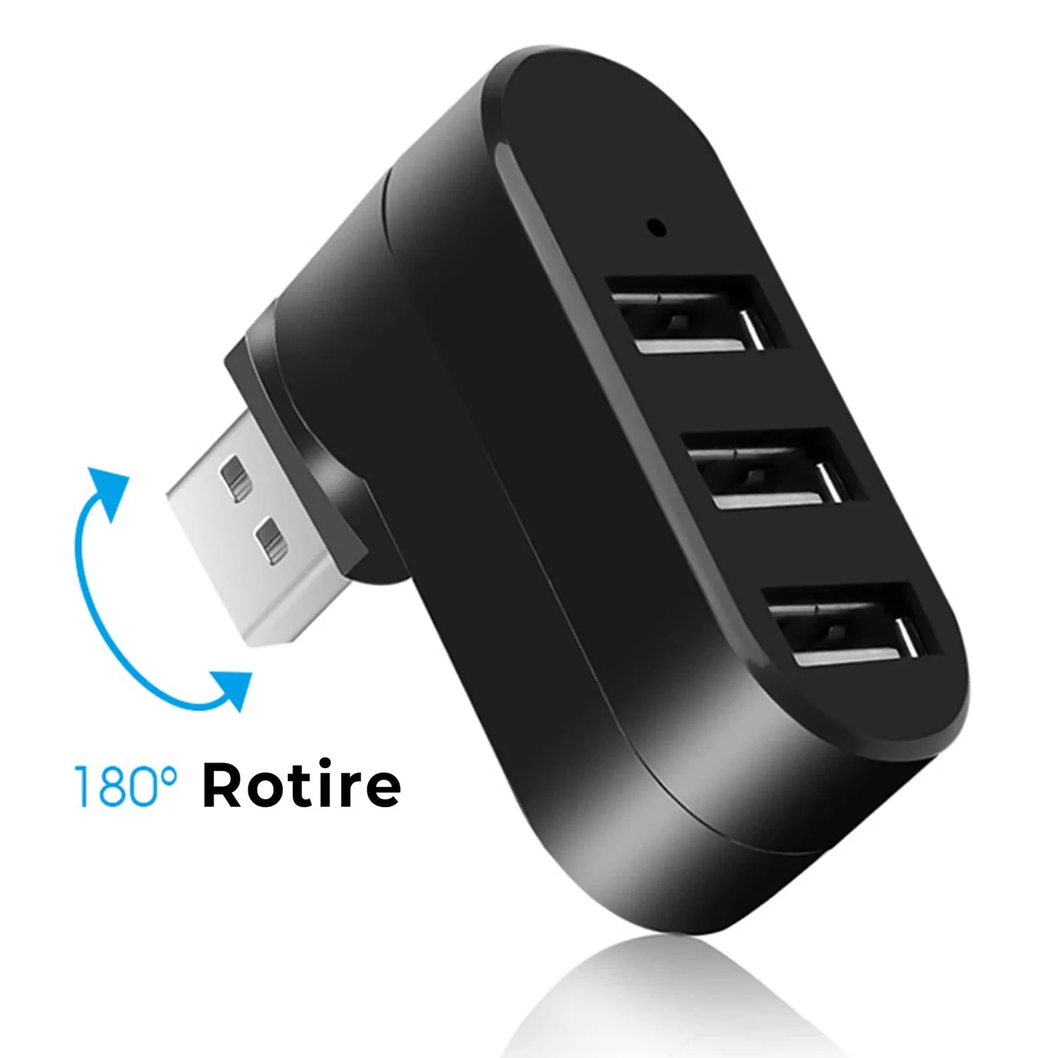 Timebox Hub USB 3 in 1 cu 3 porturi Alb USB 3.0