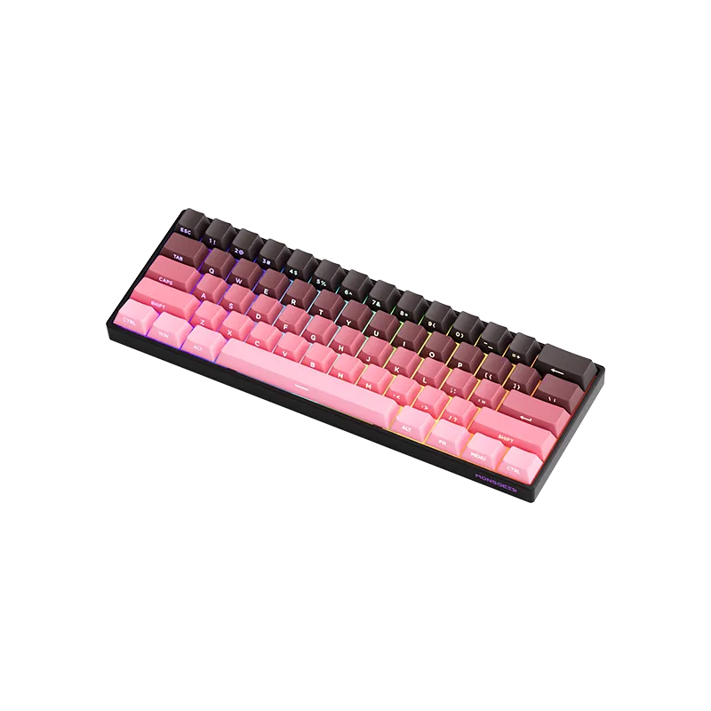 MonsGeek FUN60 Black Pink Gradient tastatura mecanica 60%