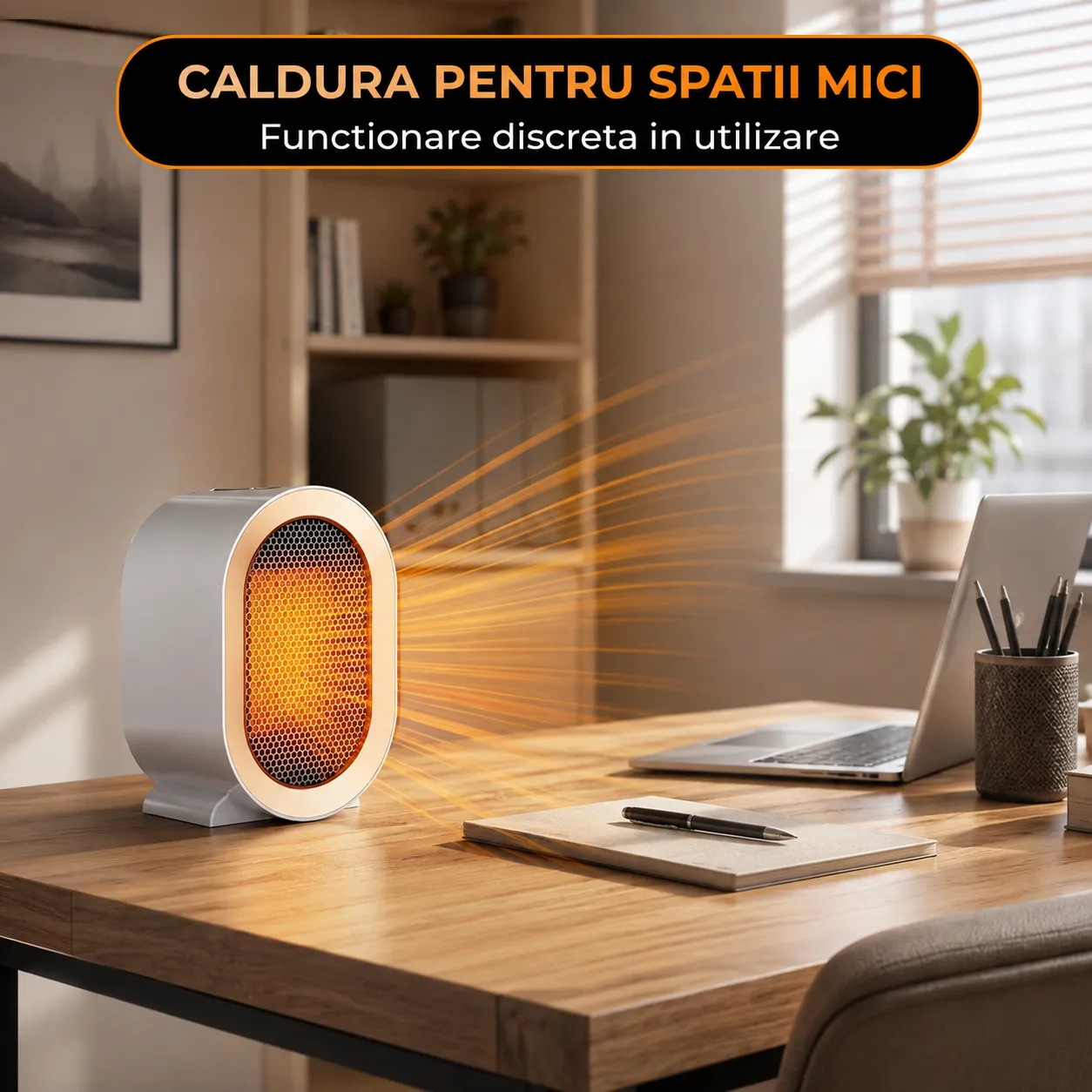 Timebox Aeroterma Ceramica 1200W Verde Compacta Silentioasa