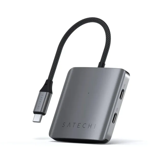 Satechi 4-Port USB-C Hub with Power Delivery hub 100W compact