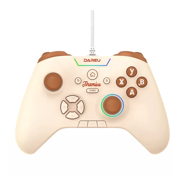 Dareu H105 controller gaming crem cu fir vibratii