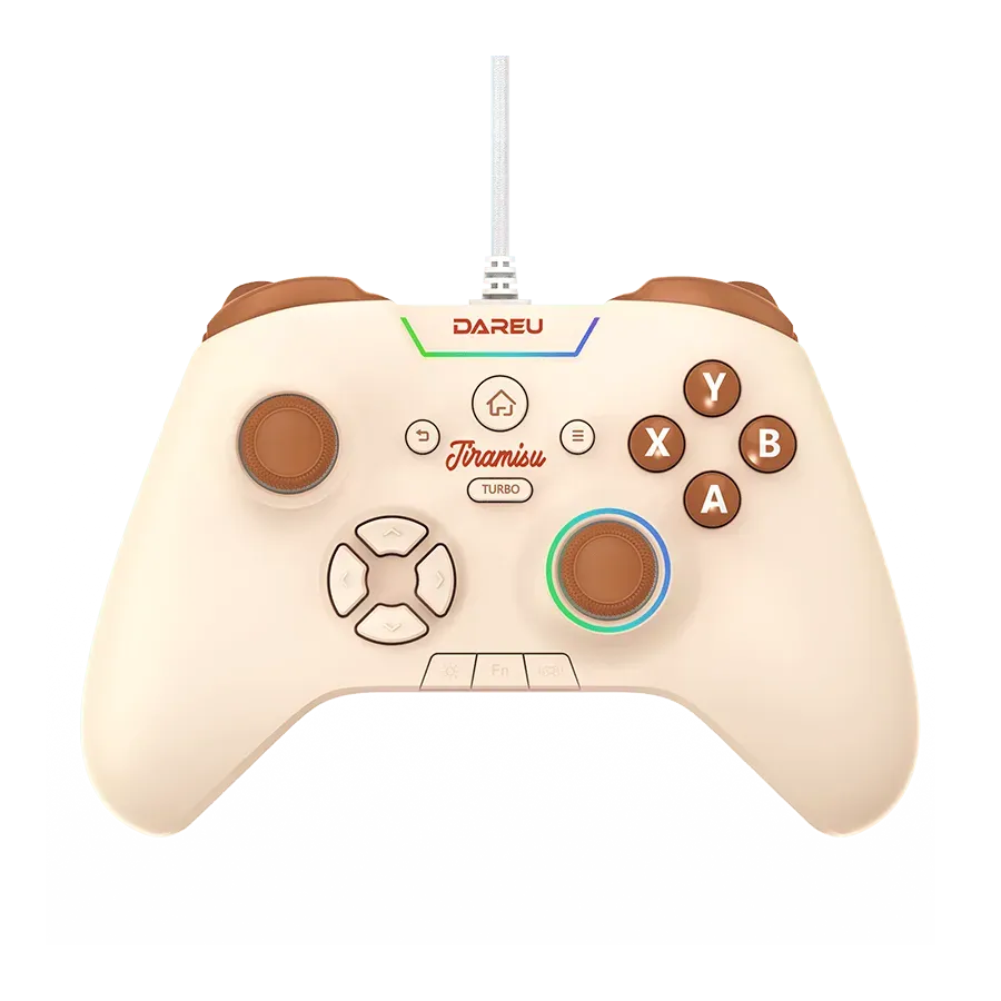 Dareu H105 controller gaming crem cu fir vibratii
