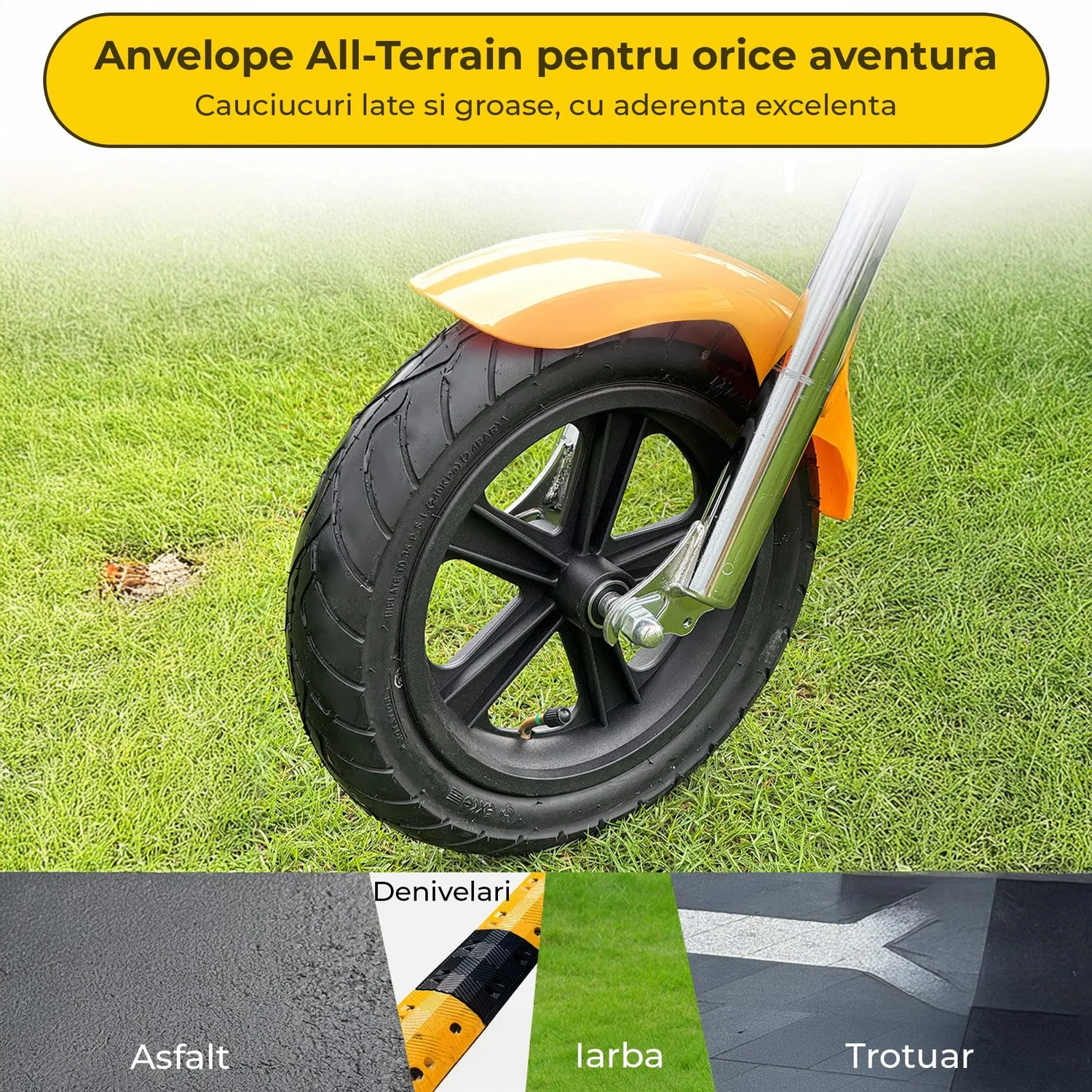 Timebox Harley motocicleta electrica copii galbena 3-8 ani