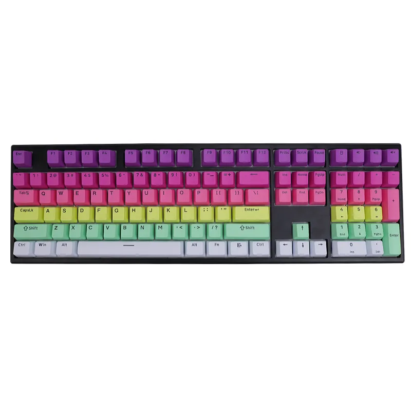 MonsGeek Rainbow Gradient set keycap 132 taste PBT