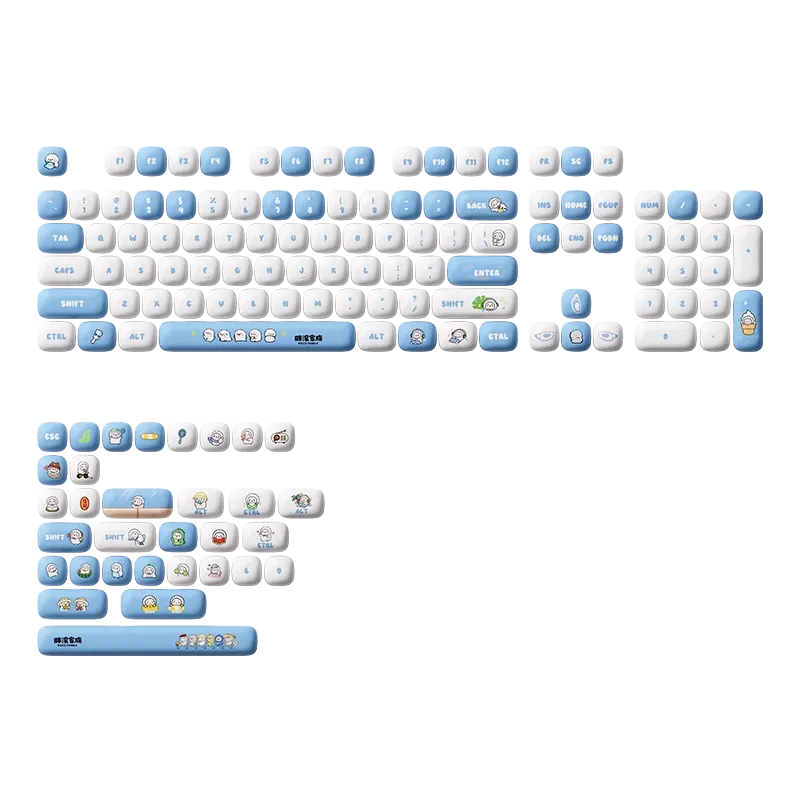 MonsGeek Poco Family set keycap-uri pastel