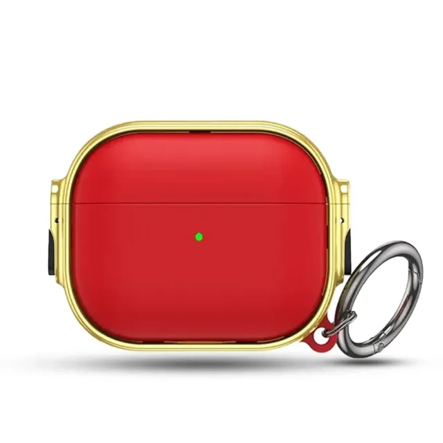 Timebox Husa AirPods Pro rosu auriu luxury