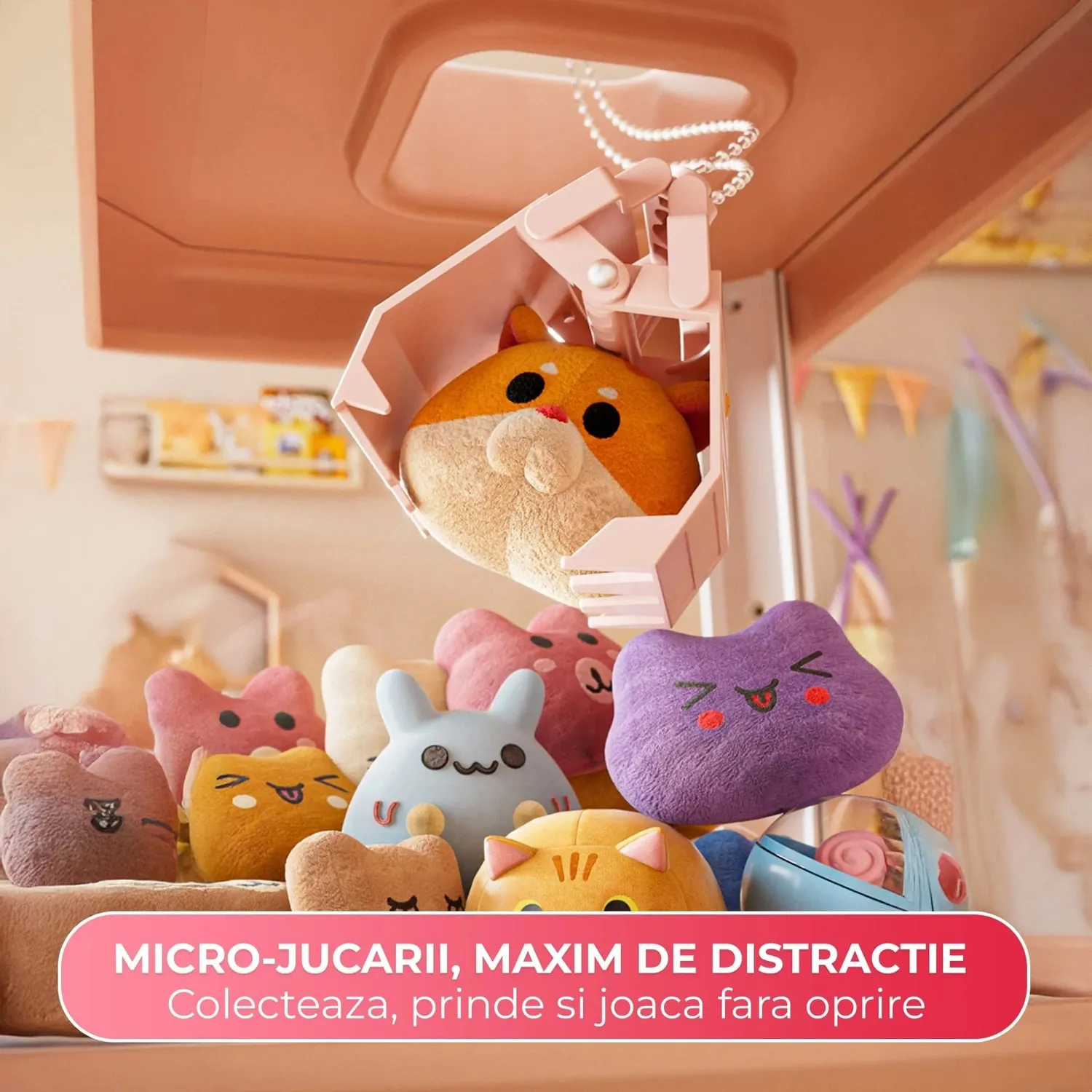 Timebox Claw Machine jucărie Roz 20 plusuri
