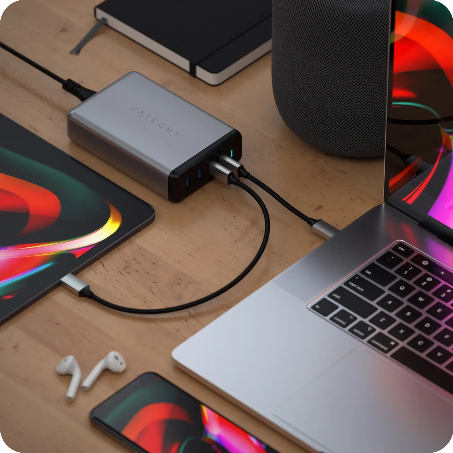 Satechi 108W Pro USB-C PD Desktop Charger incarcator birou USA