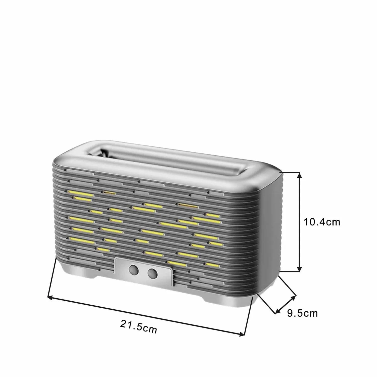 Timebox 350ml umidificator aromaterapie difuzor gri