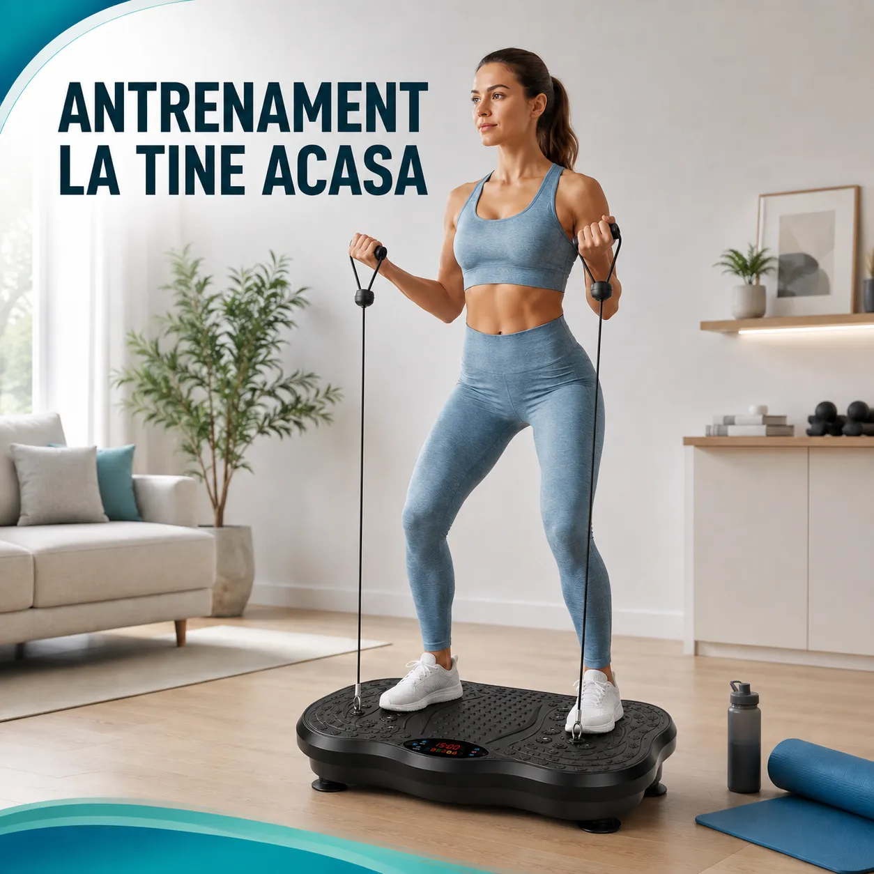 Timebox Fitness aparat vibromasaj negru magnetic 150kg