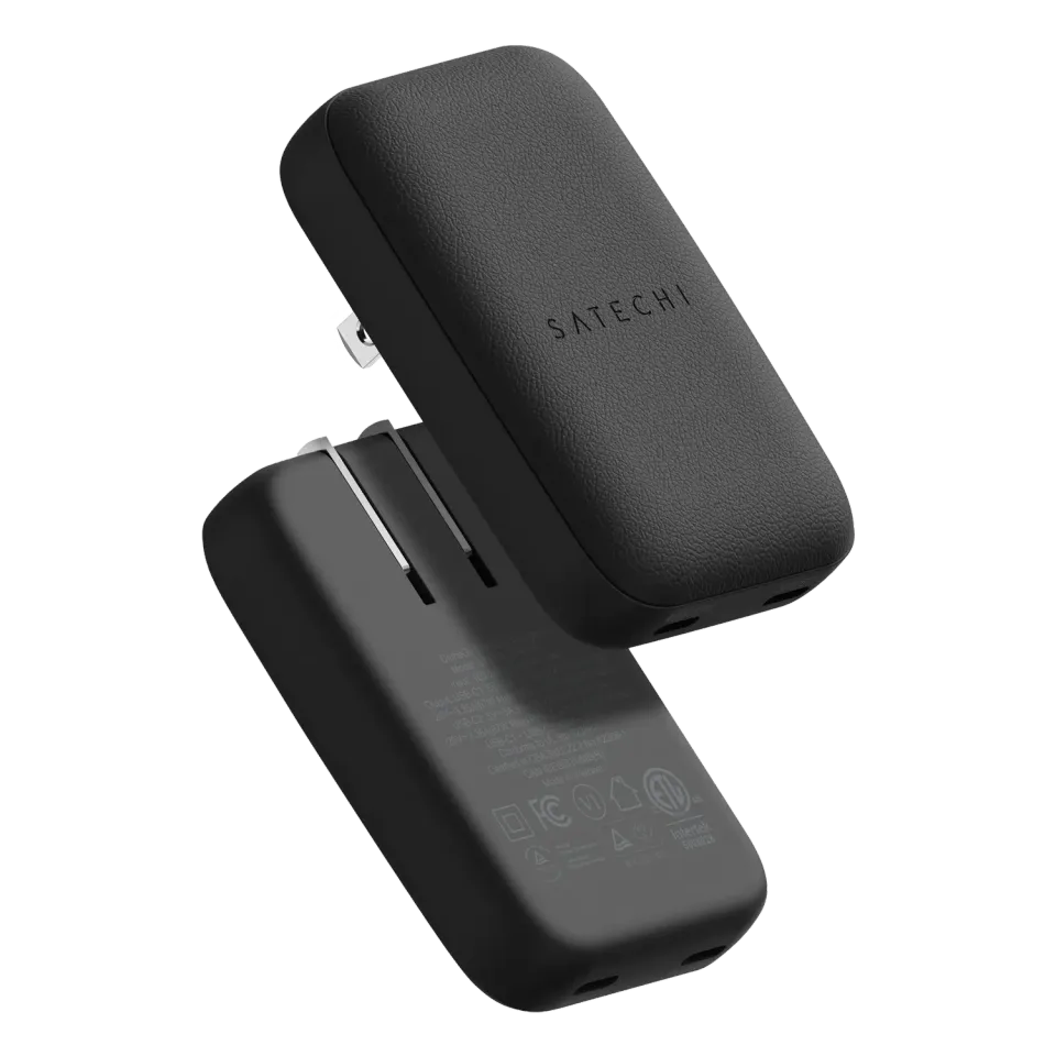Satechi OntheGo 67W incarcator perete negru GaN slim