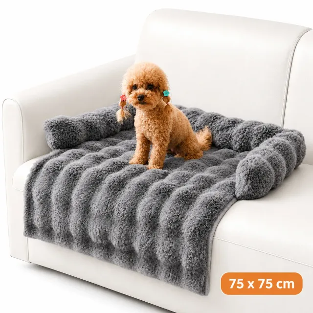Timebox Saltea Caini Pisici 75x75 cm Gri Blanita