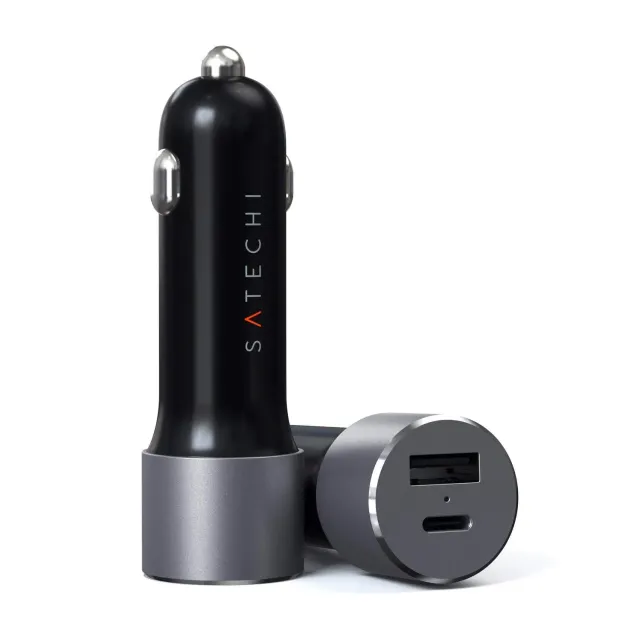 Satechi 72W încărcător auto USB-C PD 60W + USB-A