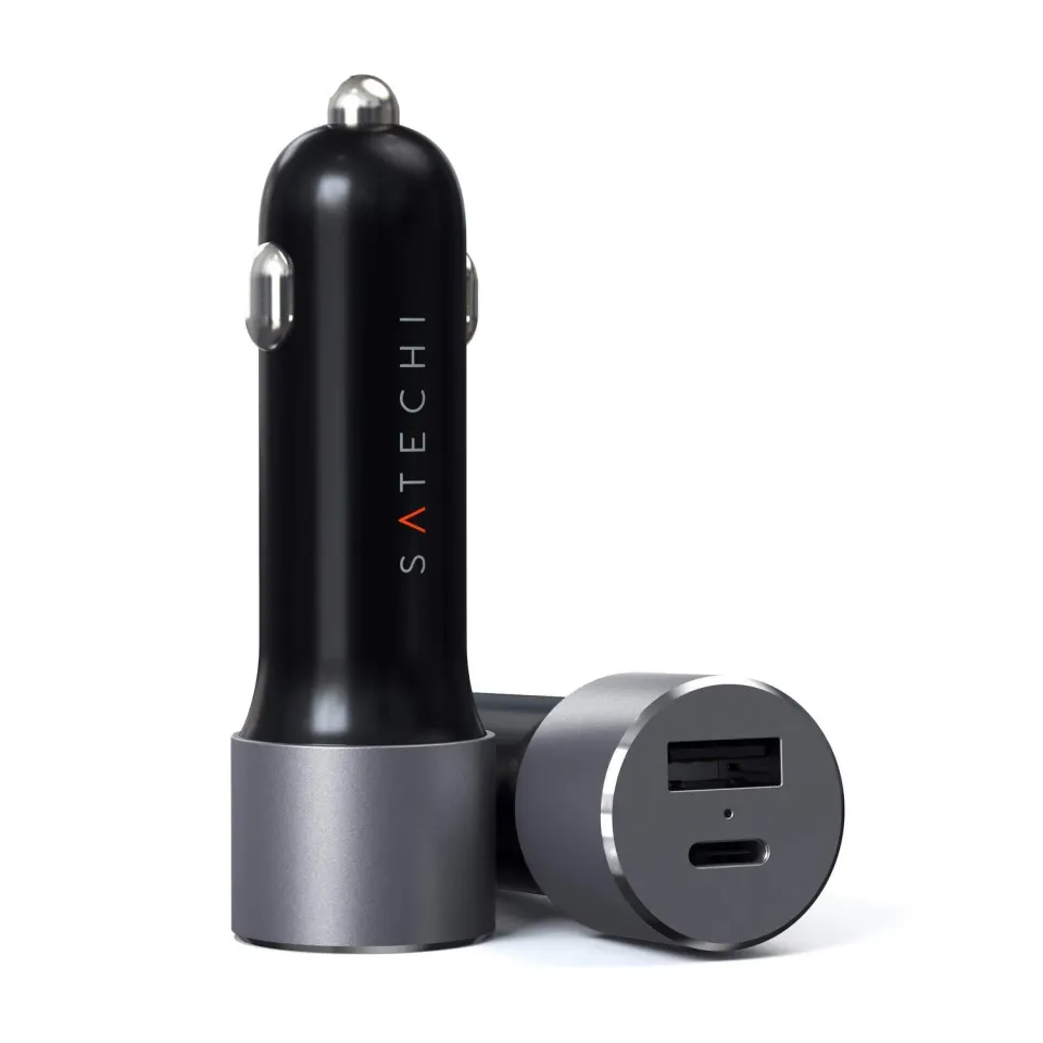 Satechi 72W încărcător auto USB-C PD 60W + USB-A