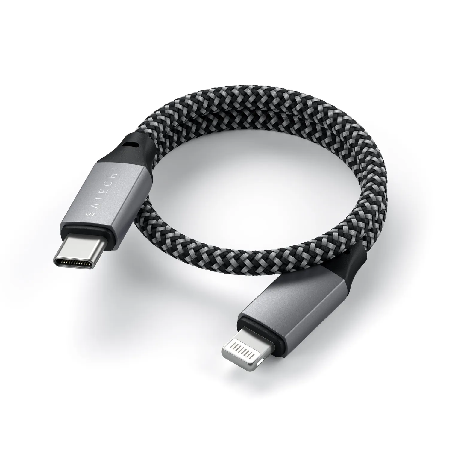 Satechi USB-C la Lightning cablu 25 cm gri incarcare rapida