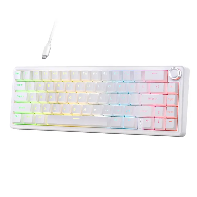 Kemove TMKB T68E tastatura mecanica RGB creamy