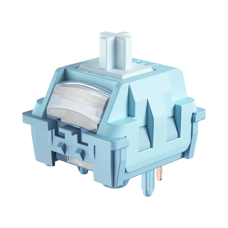 MonsGeek U1 Creamy Blue switch tactil lubed