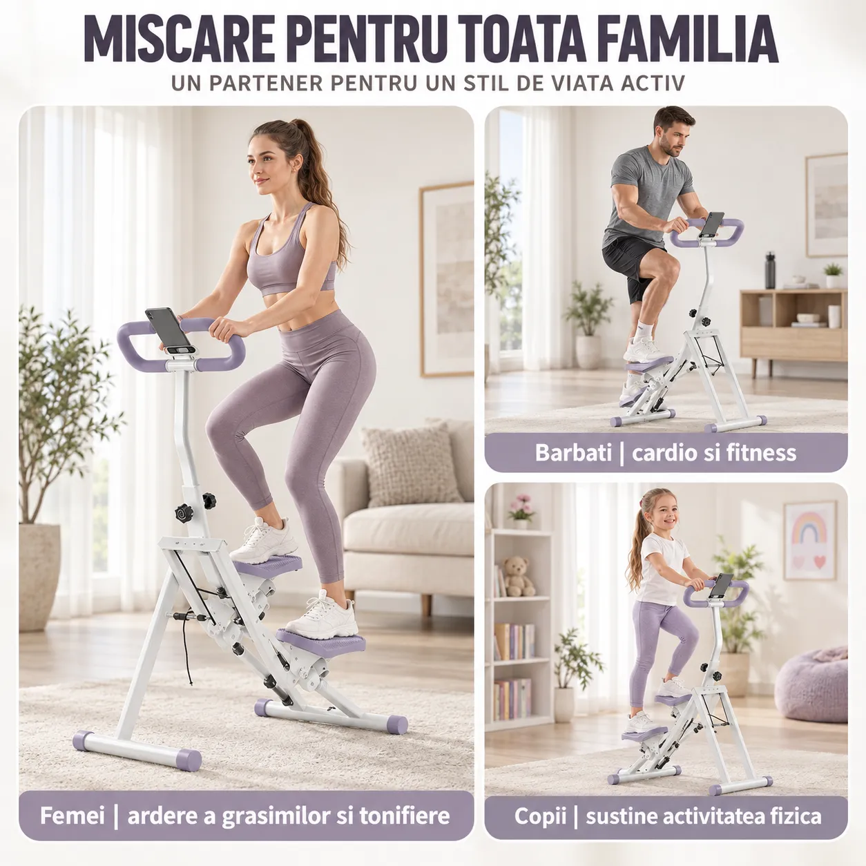 Stepper vertical Timebox 150 kg mov pliabil display