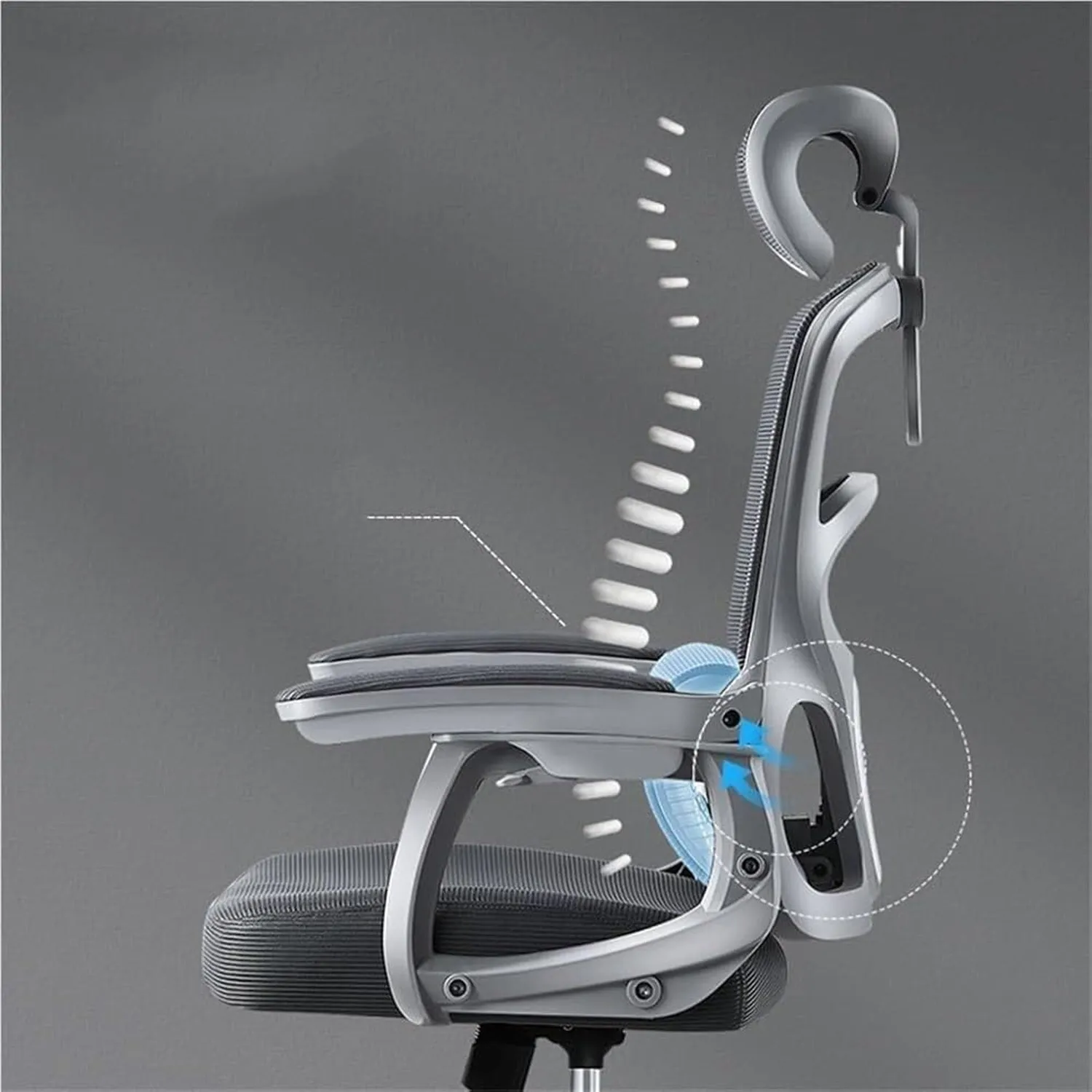 Timebox Scaun Ergonomic Gaming Birou Gri 360 Suport Lombar