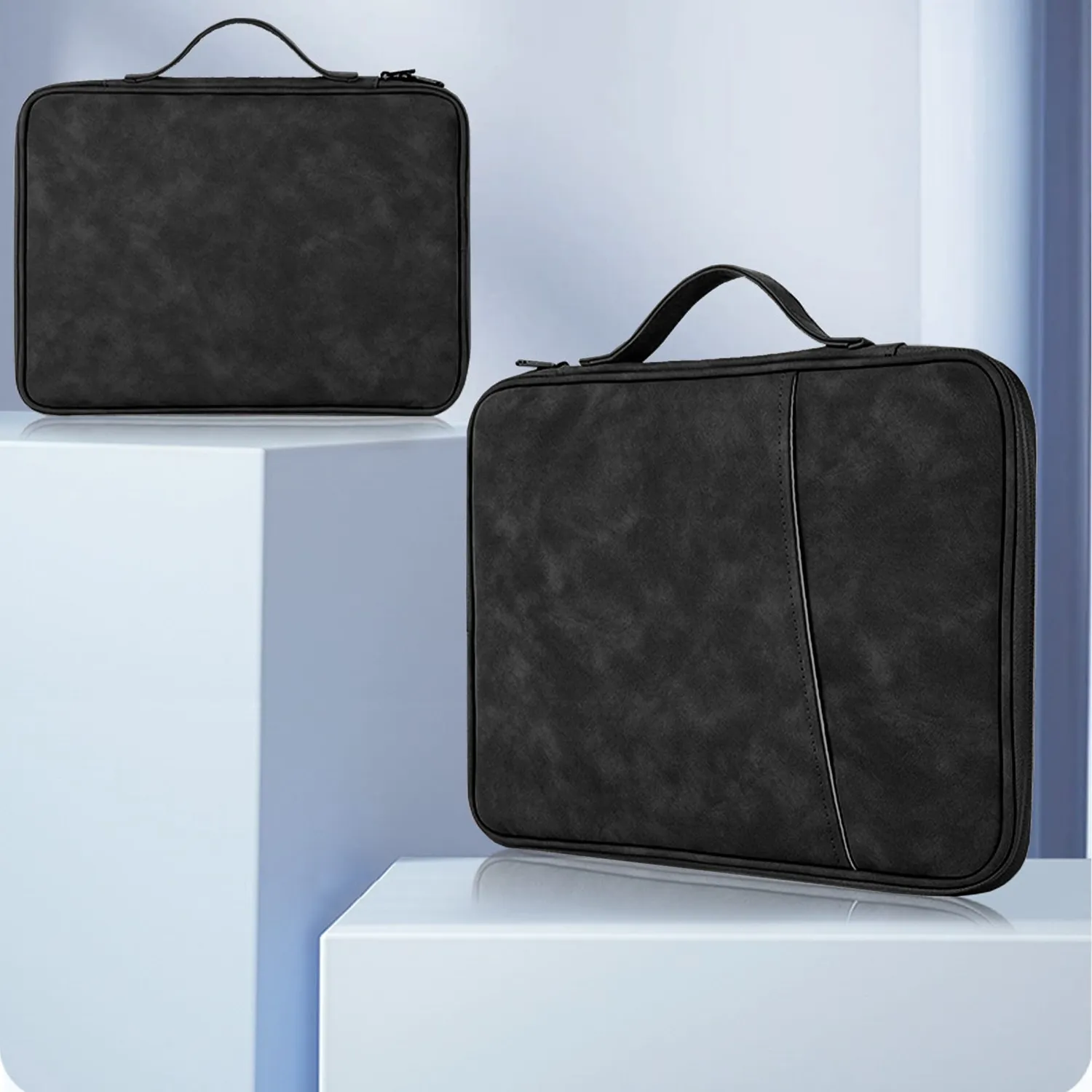Timebox geanta laptop 12-14 inch Negru ultrabook impermeabila