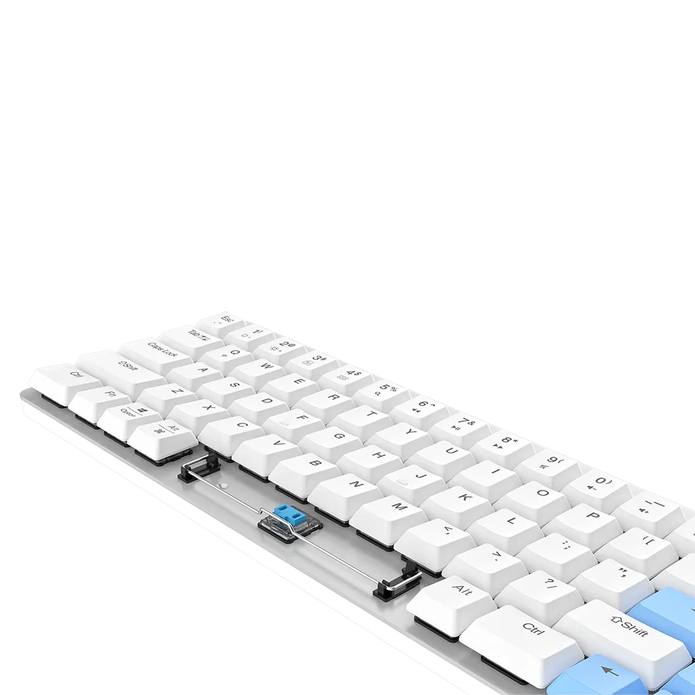 Dareu EK868 tastatura mecanica alba switch rosu