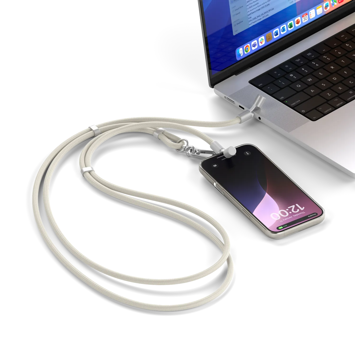 Satechi OntheGo cablu USB-C lanyard încărcare rapidă