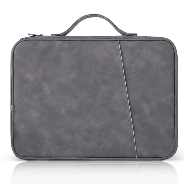 Timebox 12-14 inch geanta laptop gri impermeabila