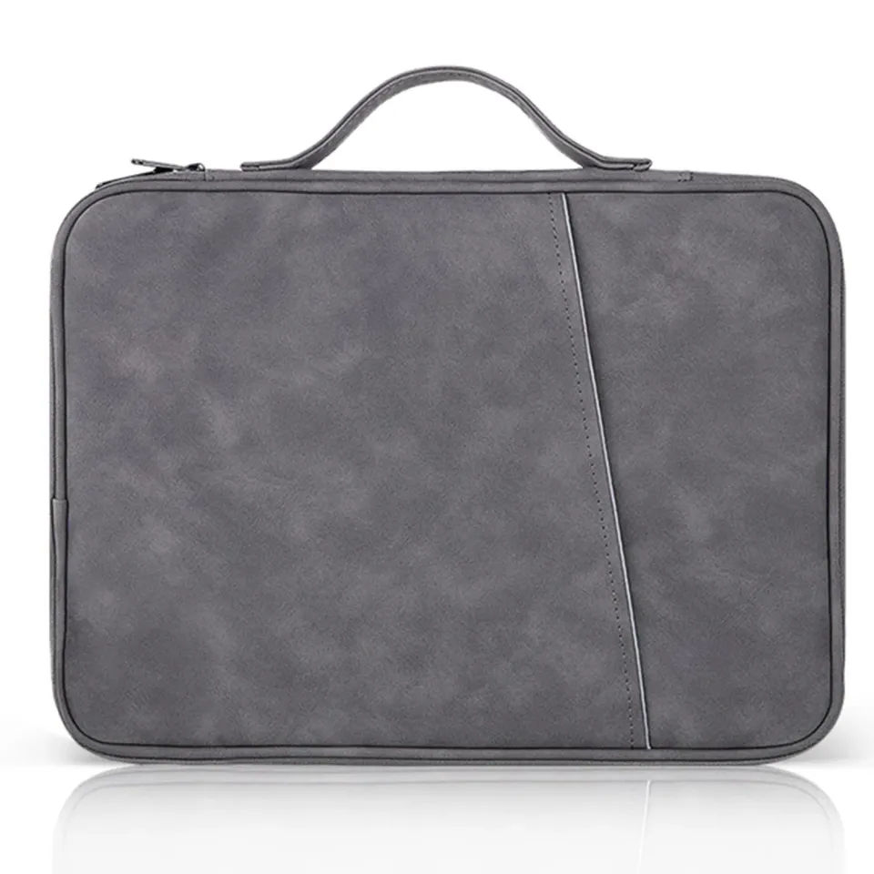 Timebox 12-14 inch geanta laptop gri impermeabila