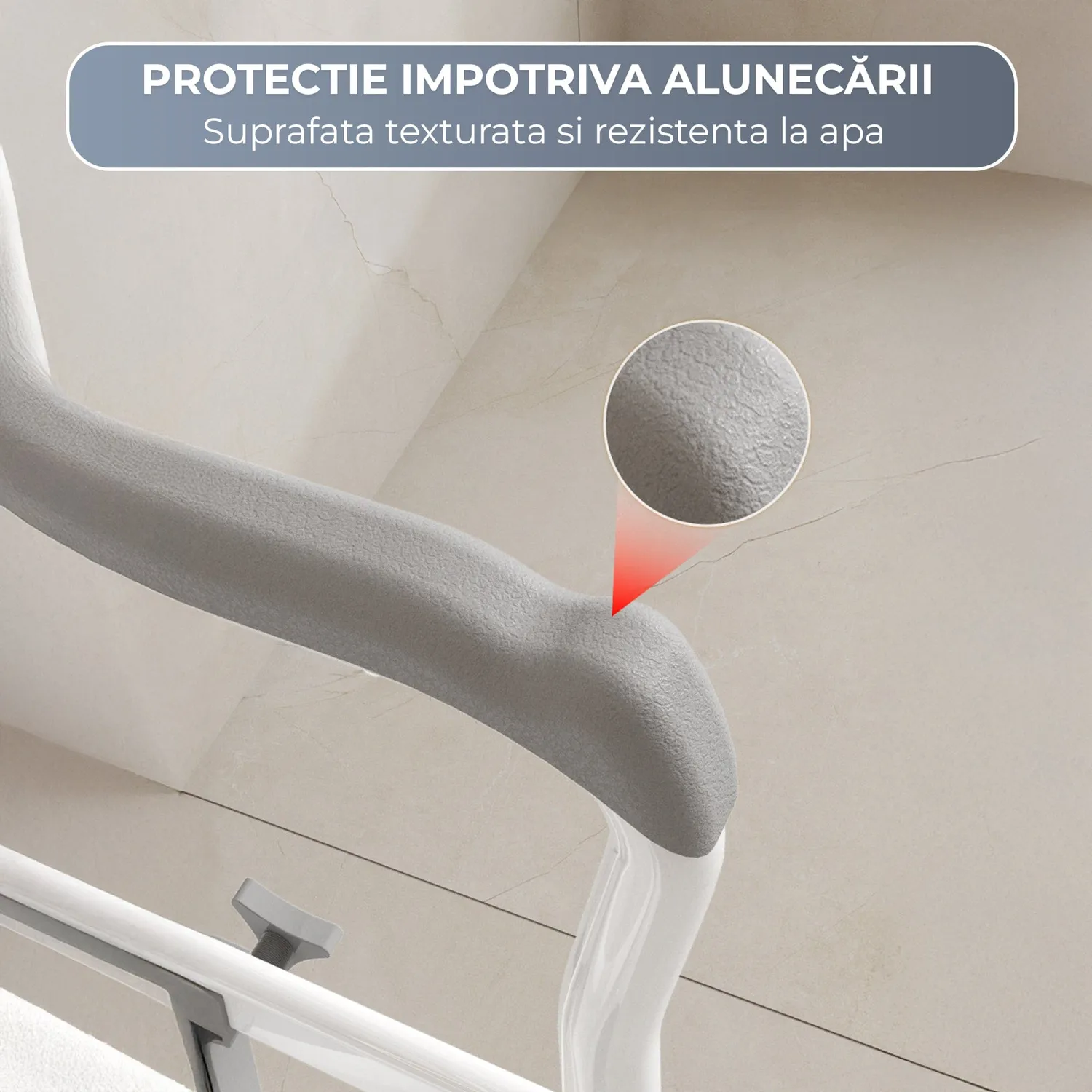 Timebox Cadru Sprijin Toaleta 150 Kg Pliabil Ventuza
