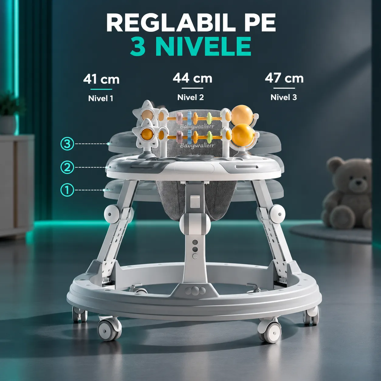 Timebox premergator bebe pliabil 0-12 luni muzica